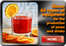 60 types of equipment for the production of juice and drinks