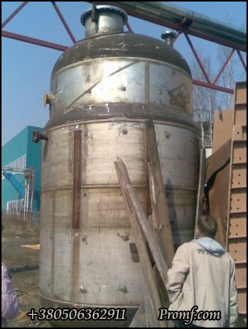 Реактор-сборник, нержавеющая сталь, рабочий объем 10 куб. м, фото 1