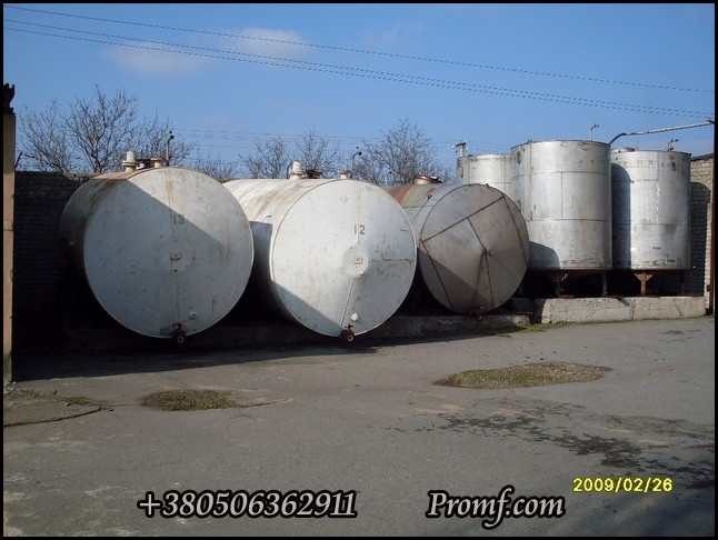 Резервуары вертикальные 10 м.куб., нержавеющая сталь, фото 1
