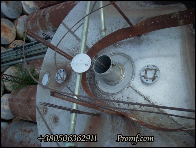 Резервуары типа А9-КЕН 50 м.куб., нержавеющая сталь, вертикальные (днища конусом), рубашка (Чехословакия), фото 3